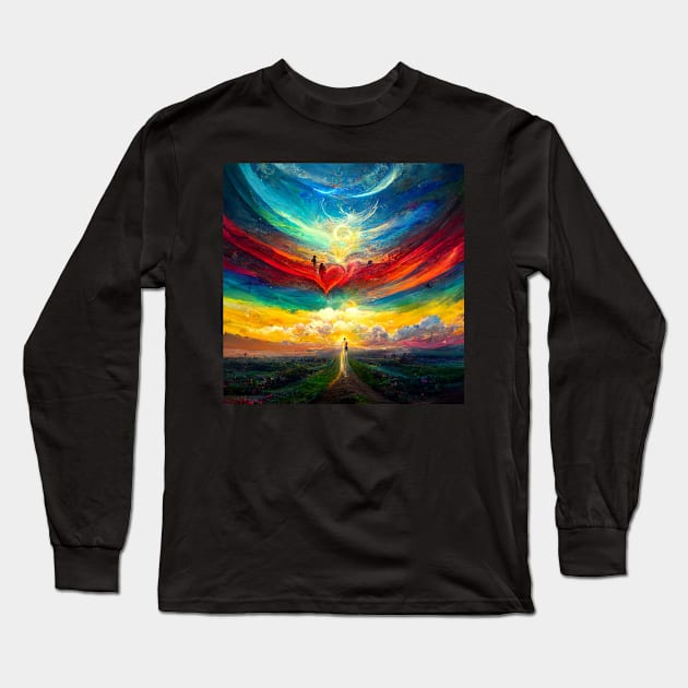 World of Rainbows - best selling Long Sleeve T-Shirt by bayamba